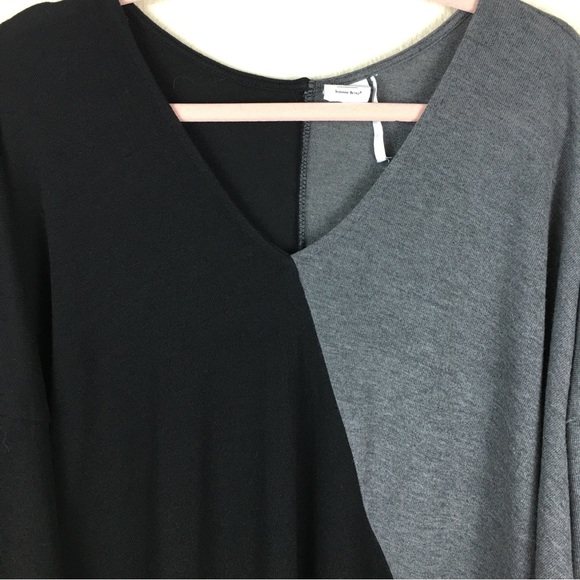 Simple by Suzanne Betro Women’s Black Gray Knit V-Neck Dolman Sleeve Size M - Picture 6 of 10